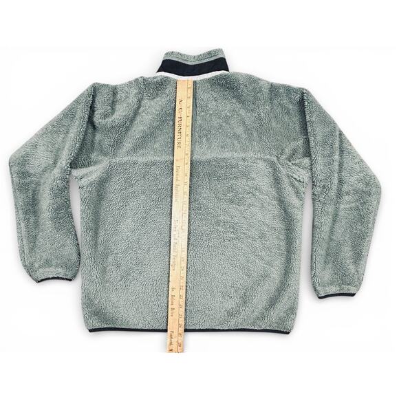 Patagonia Mens Large Retro-X Jacket Coat Deep Pile Fleece Full Zip Eucalyptus - Picture 11 of 14